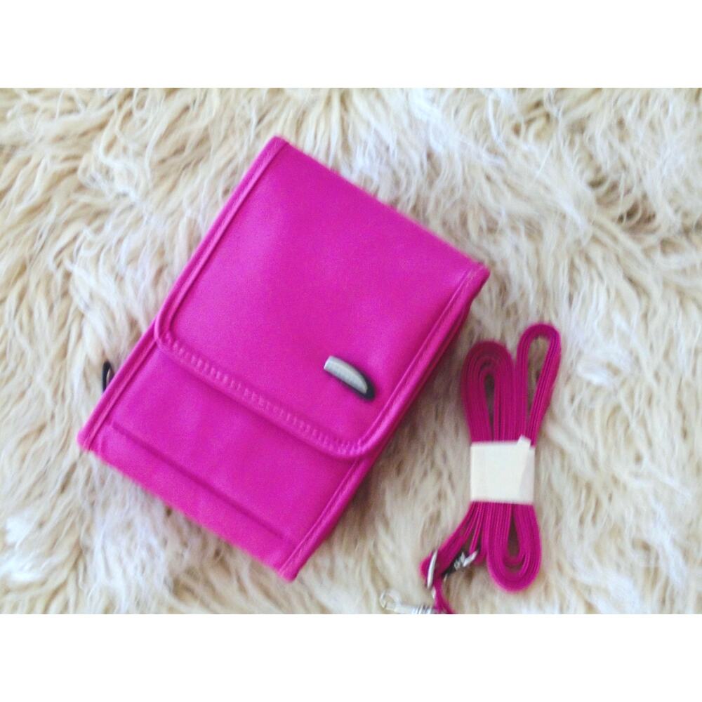 New Travelon Travel Bag RFID Crossbody Pink Mini Purse Strap Convertible Belt